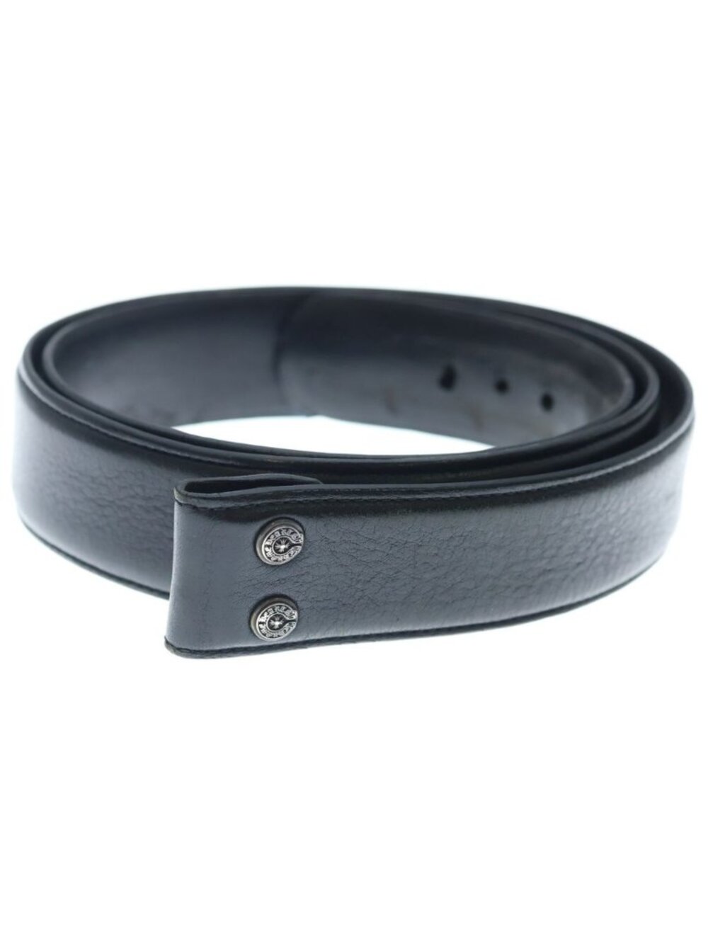 Chrome Hearts 1.5 Strap Scroll Rabe Roulis Betts Leather Belt Black